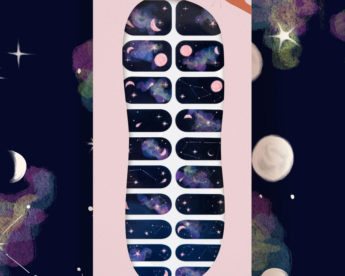 an illustration of a space shuttle with stars and planets in the background