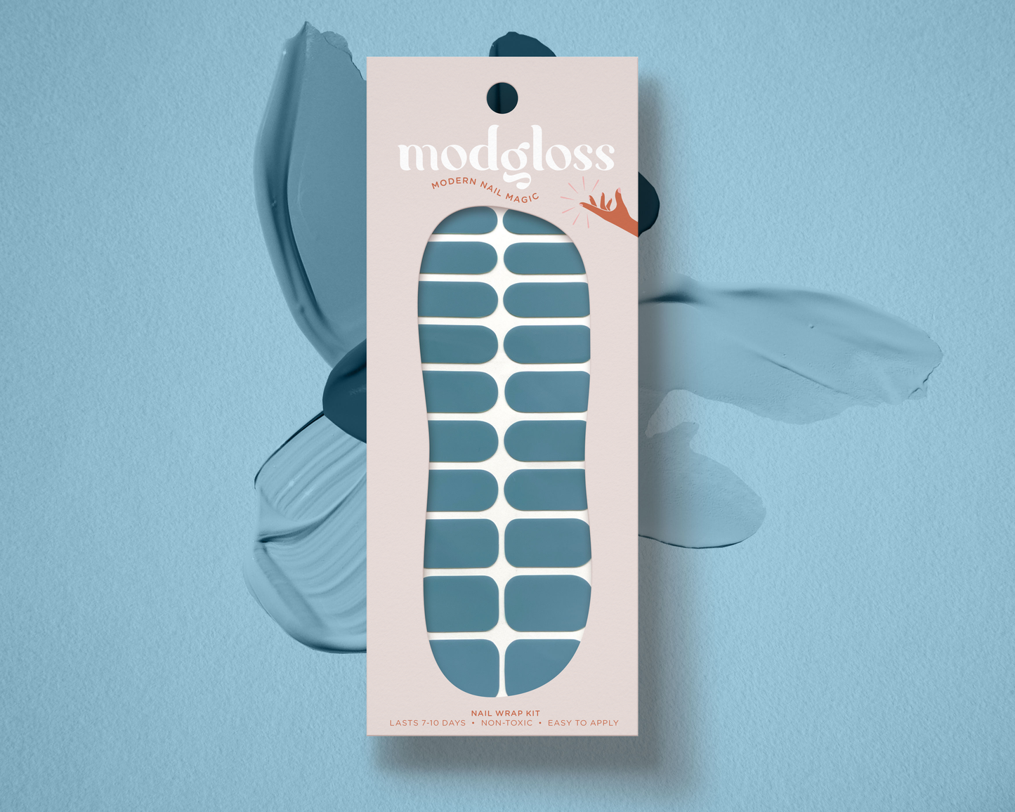 'The Sky’s the Limit' Solid Blue Nail Wrap Kit