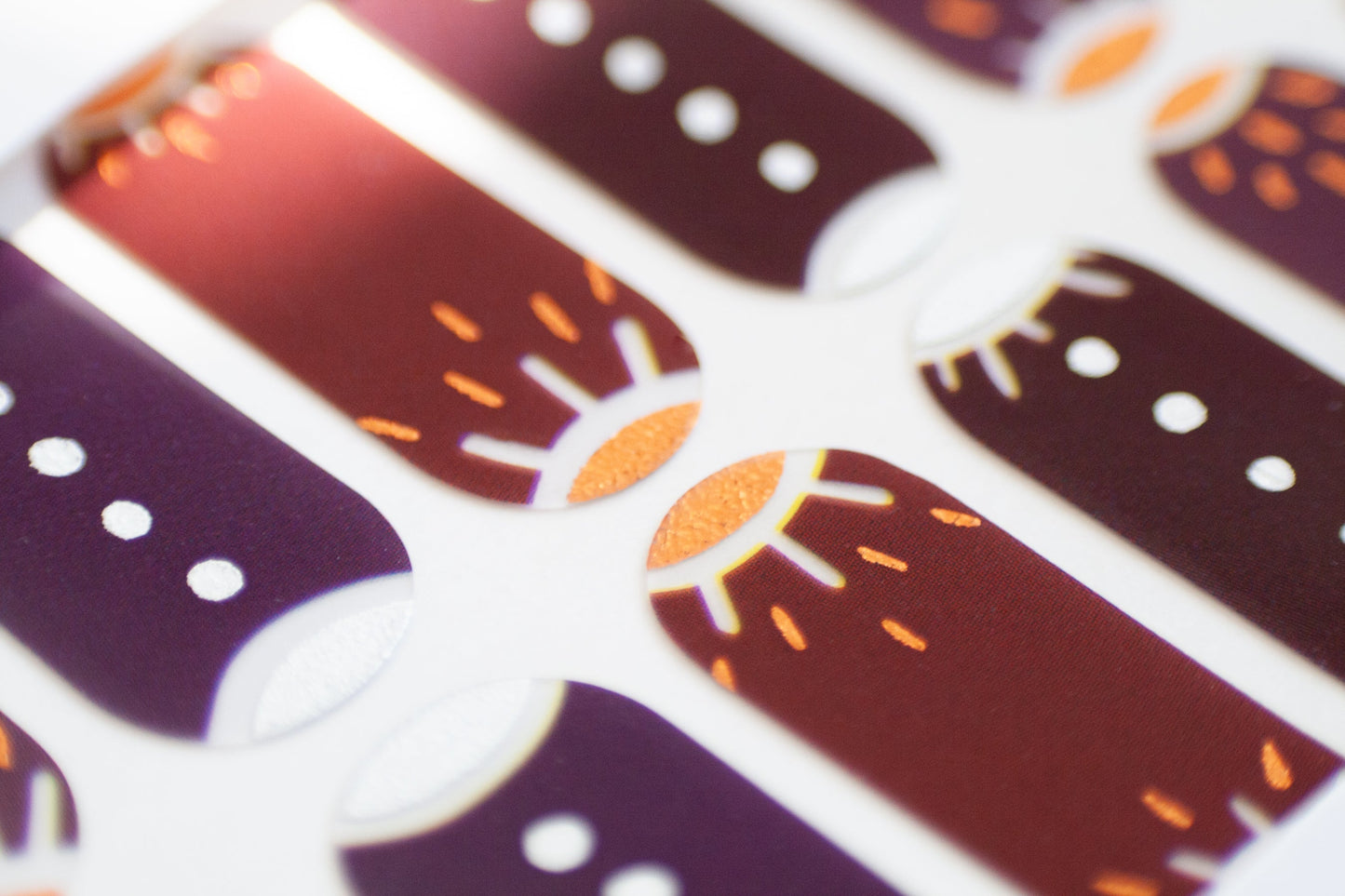 'Moonrise Queendom' Silver and Bronze Metallic Sun and Moon Nail Wrap Kit