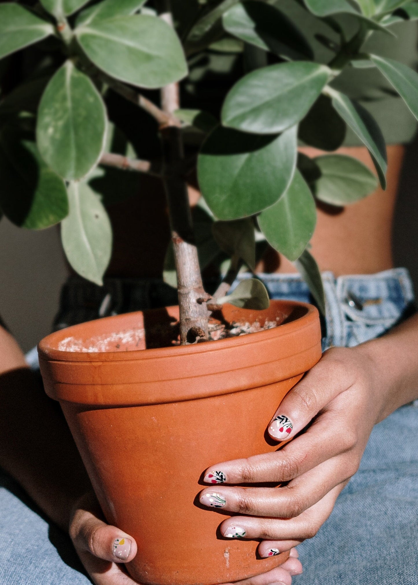 'Garden Party' Transparent Floral Nail Wrap Kit
